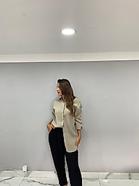 HAKİ OVERSİZE GÖMLEK