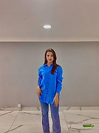 MAVİ OVERSİZE GÖMLEK