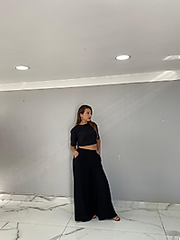 SİYAH ETEK PANTOLON